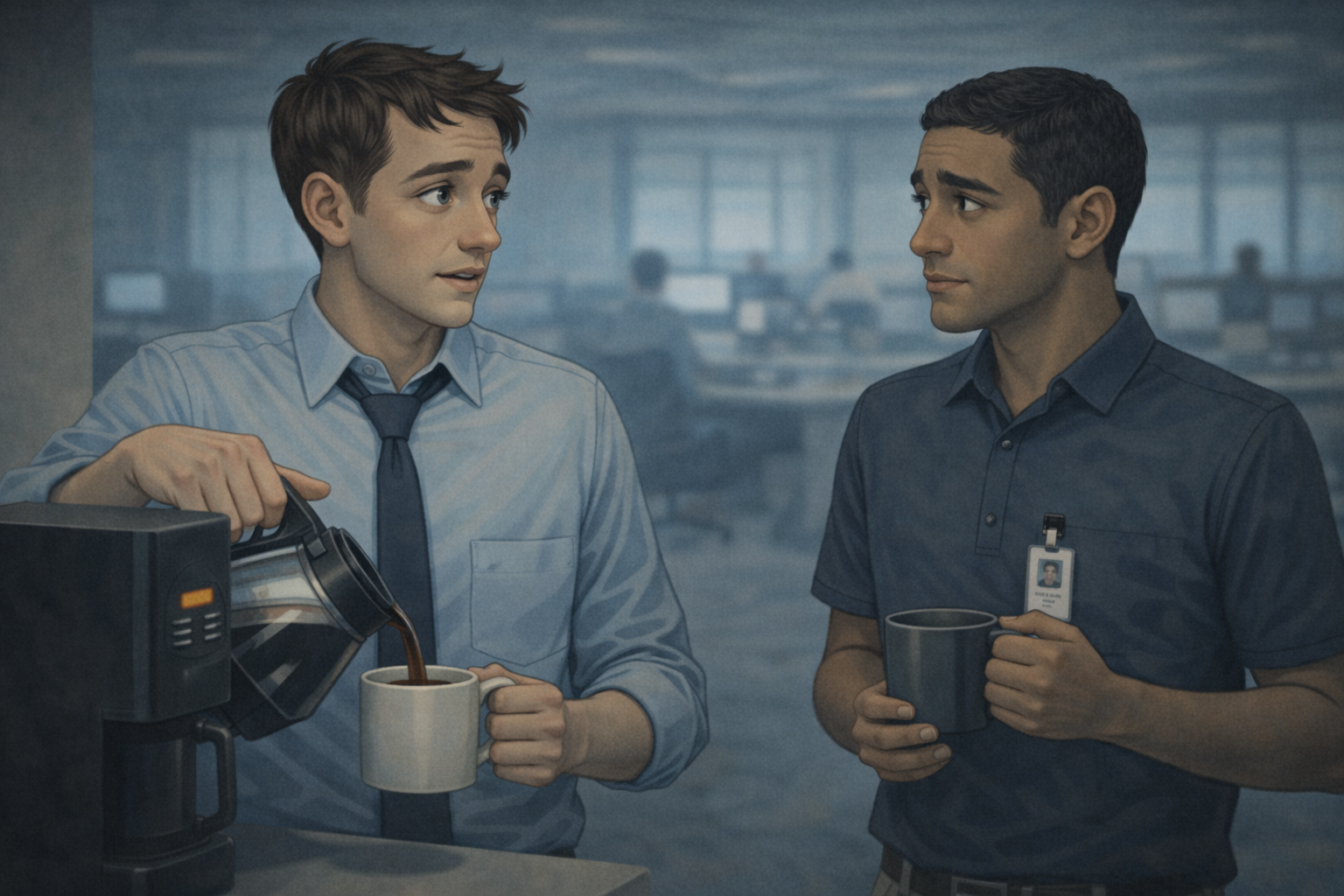 Break room conversation